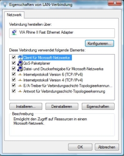 Netzwerk Eigenschaften